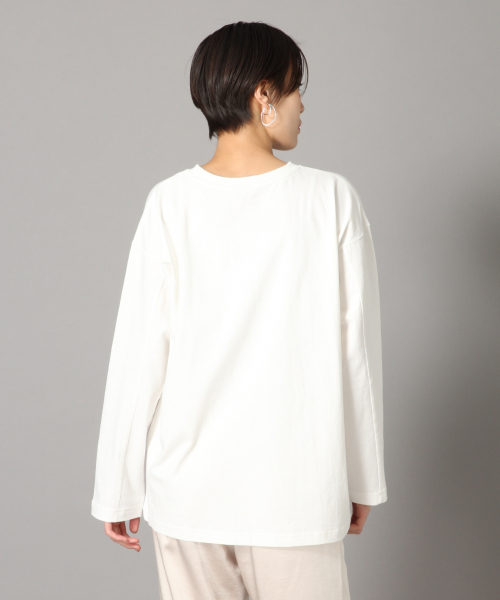 LOWRYS FARM（ローリーズファーム）の「ロンＴ　830708（Tシャツ/カットソー・レディース・ブラック/オフホワイト・FREE）」の8枚目の写真