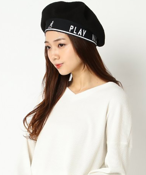 VENCEEXCHANGE(ヴァンスエクスチェンジ)の「WEB限定 KANGOL BermudaBeret(ハンチング/ベレー帽・レディース・ブラック・M/L)」の4枚目の写真