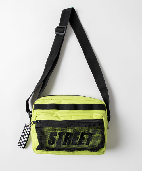 WEGO（ウィゴー）の「WEGO/メッシュポケットSTREETショルダーバッグ（ショルダーバッグ・レディース・ブラック/ピンク/その他1/ホワイト/グリーン系その他/ライトパープル・FREE）」の19枚目の写真