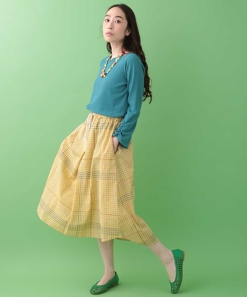 Jocomomola(ホコモモラ)の「Grano ハートネックカットソー(Tシャツ/カットソー・レディース・レッド/ブルー/ブラック・40)」の13枚目の写真