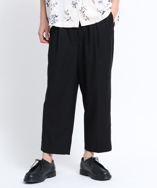 tk.TAKEO KIKUCHI(ティーケータケオキクチ)の「TRギャバ ストレッチワイドパンツ(その他パンツ・メンズ・ブラック/レンガ/グレー系4・01/02/03)」の5枚目の写真