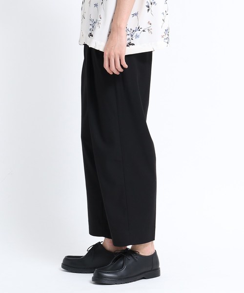 tk.TAKEO KIKUCHI(ティーケータケオキクチ)の「TRギャバ ストレッチワイドパンツ(その他パンツ・メンズ・ブラック/レンガ/グレー系4・01/02/03)」の6枚目の写真