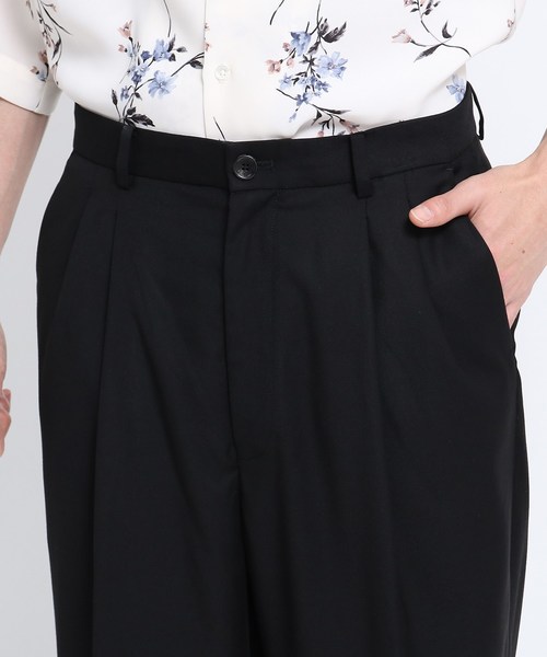 tk.TAKEO KIKUCHI(ティーケータケオキクチ)の「TRギャバ ストレッチワイドパンツ(その他パンツ・メンズ・ブラック/レンガ/グレー系4・01/02/03)」の8枚目の写真