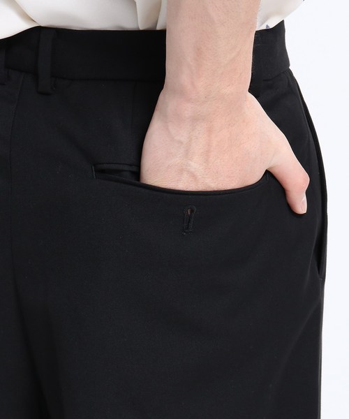 tk.TAKEO KIKUCHI(ティーケータケオキクチ)の「TRギャバ ストレッチワイドパンツ(その他パンツ・メンズ・ブラック/レンガ/グレー系4・01/02/03)」の9枚目の写真