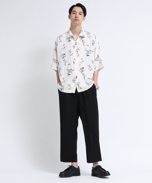 tk.TAKEO KIKUCHI(ティーケータケオキクチ)の「TRギャバ ストレッチワイドパンツ(その他パンツ・メンズ・ブラック/レンガ/グレー系4・01/02/03)」の12枚目の写真