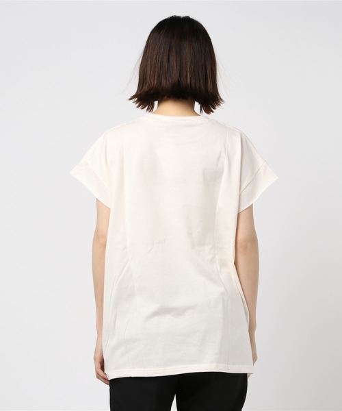 SUPP. no one else （サップノーワンエルス）の「SUPP. no one else(サップノーワンエルス)  RE Tｼｬﾂ（Tシャツ/カットソー・レディース・ホワイト/ブラック/オリーブ・FREE）」の4枚目の写真