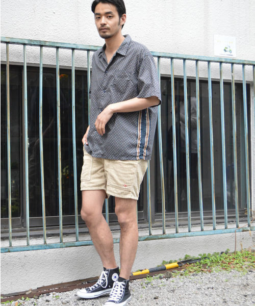 REMI RELIEF（レミレリーフ）の「REMI RELIEF/レミレリーフ バンダナ格子柄シャツ（シャツ/ブラウス・メンズ・ネイビー/ブラック・L）」の2枚目の写真