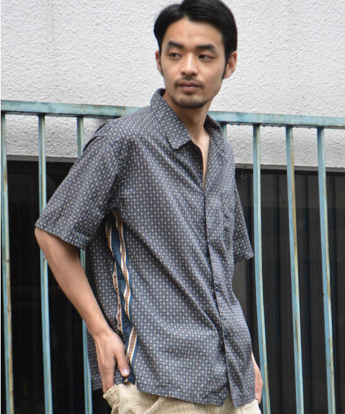 REMI RELIEF（レミレリーフ）の「REMI RELIEF/レミレリーフ バンダナ格子柄シャツ（シャツ/ブラウス・メンズ・ネイビー/ブラック・L）」の16枚目の写真