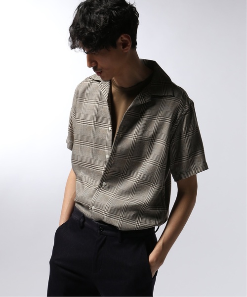 EDIFICE（エディフィス）の「アムンゼン オープンカラー ショートスリーブ シャツ（シャツ/ブラウス・メンズ・ネイビー/ブラック/ベージュ/ベージュ系その他/ダークブルー・48/44/46）」の3枚目の写真