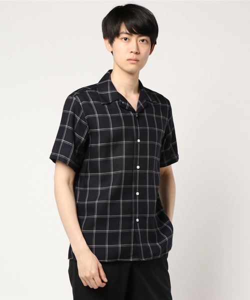 EDIFICE（エディフィス）の「アムンゼン オープンカラー ショートスリーブ シャツ（シャツ/ブラウス・メンズ・ネイビー/ブラック/ベージュ/ベージュ系その他/ダークブルー・48/44/46）」の9枚目の写真