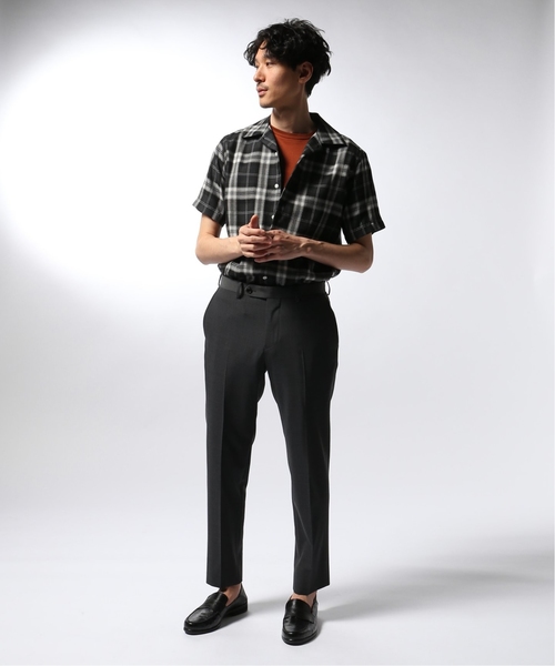 EDIFICE（エディフィス）の「アムンゼン オープンカラー ショートスリーブ シャツ（シャツ/ブラウス・メンズ・ネイビー/ブラック/ベージュ/ベージュ系その他/ダークブルー・48/44/46）」の10枚目の写真