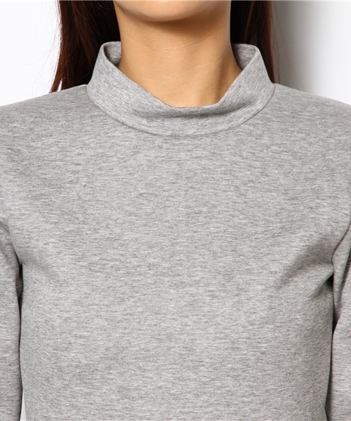 Ray BEAMS(レイビームス)の「◎Ray BEAMS / ハイネック フレアーワンピース(ワンピース・レディース・ネイビー/ライトグレー・1/0)」の10枚目の写真