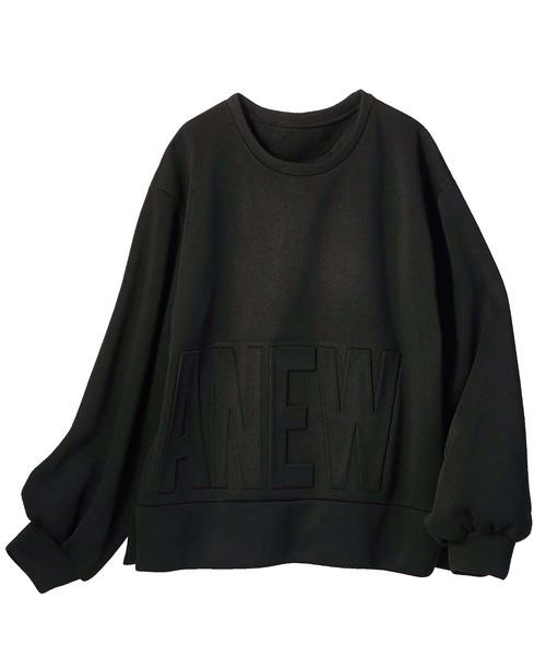GeeRA(ジーラ)の「エンボスロゴスウェットトレーナー(スウェット・レディース・ブラック/オフホワイト・LARGE/MEDIUM/X-LARGE)」の6枚目の写真