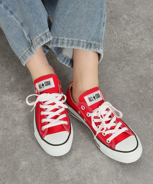 CONVERSE(コンバース)の「CONVERSE ALL STAR(オールスター) ローカット(スニーカー)」|レッド