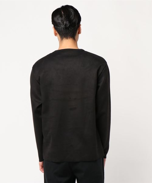 ADAM ET ROPE'(アダムエロペ)の「スウエードダンボール プルオーバー(Tシャツ/カットソー・メンズ・ブラック/グレー系その他・LL/M/L)」の3枚目の写真
