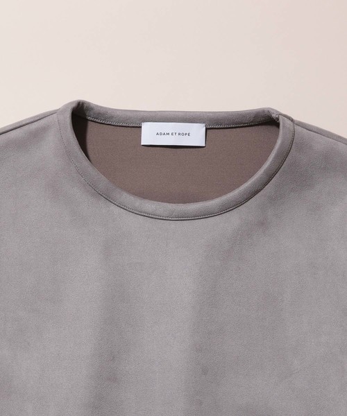 ADAM ET ROPE'(アダムエロペ)の「スウエードダンボール プルオーバー(Tシャツ/カットソー・メンズ・ブラック/グレー系その他・LL/M/L)」の6枚目の写真