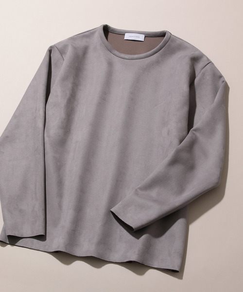 ADAM ET ROPE'(アダムエロペ)の「スウエードダンボール プルオーバー(Tシャツ/カットソー・メンズ・ブラック/グレー系その他・LL/M/L)」の13枚目の写真