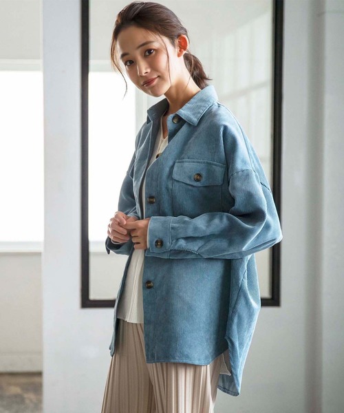 GeeRA(ジーラ)の「コーデュロイCPOジャケット(その他アウター・レディース・ベージュ/ブラウン/ブルー・MEDIUM/LARGE/X-LARGE)」の8枚目の写真