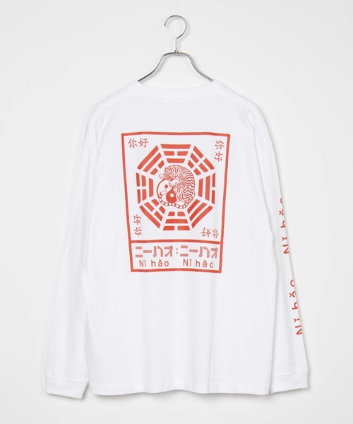 WEGO（ウィゴー）の「WEGO/ニーハオプリントロンT（Tシャツ/カットソー・メンズ・パープル/レッド/パープル系その他・SMALL/MEDIUM/LARGE）」の14枚目の写真