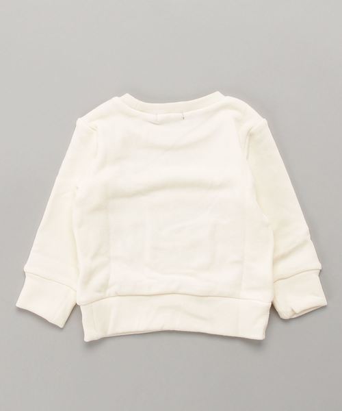 Moujonjon（ムージョンジョン）の「＜日本製＞ベア裏毛ワンポイントトレーナー（スウェット・キッズ・ホワイト/グリーン/イエロー/レッド/ブラウン/ブラック・90/100/110/120/80/130/140）」の7枚目の写真