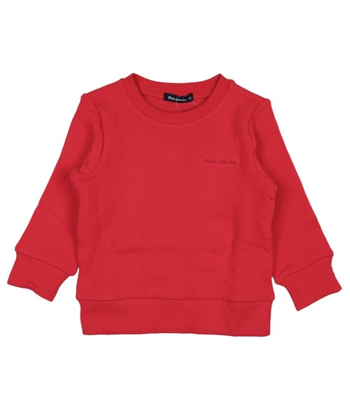 Moujonjon（ムージョンジョン）の「＜日本製＞ベア裏毛ワンポイントトレーナー（スウェット・キッズ・ホワイト/グリーン/イエロー/レッド/ブラウン/ブラック・90/100/110/120/80/130/140）」の6枚目の写真