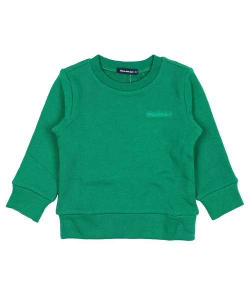 Moujonjon（ムージョンジョン）の「＜日本製＞ベア裏毛ワンポイントトレーナー（スウェット・キッズ・ホワイト/グリーン/イエロー/レッド/ブラウン/ブラック・90/100/110/120/80/130/140）」の4枚目の写真
