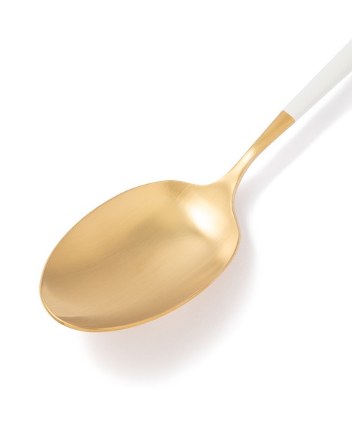 Francfranc(フランフラン)の「ヴェレ ディナースプーン ゴールド×ホワイト(カトラリー・レディース・ゴールド・FREE)」の2枚目の写真