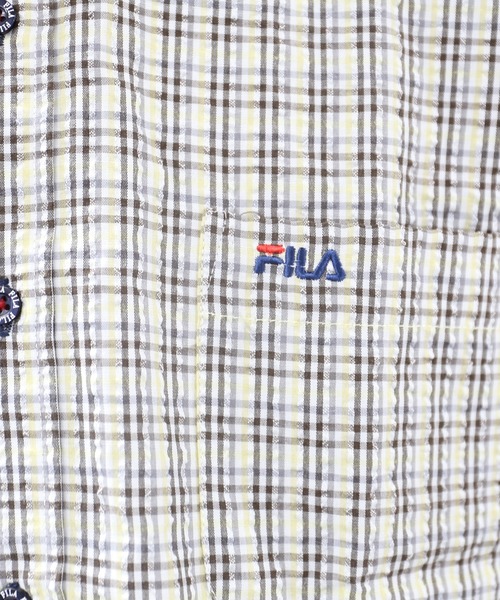 FILA(フィラ)の「【FILA/フィラ】リップルチェックBDシャツ(シャツ/ブラウス・メンズ・サックスブルー/ブラック/イエロー/グリーン・M/L/LL)」の18枚目の写真