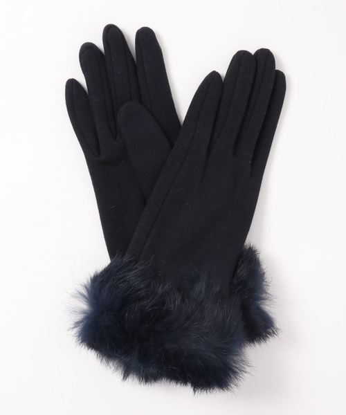 Sergio De Rosa（セルジオデローザ）の「【SERGIO DE ROSA / セルジオデローザ】rabbit fur glove（手袋・レディース・チャコールグレー/ブラック/ネイビー・FREE）」の10枚目の写真