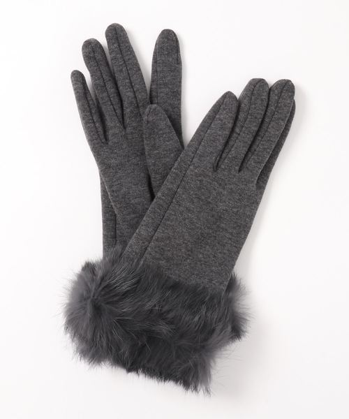 Sergio De Rosa（セルジオデローザ）の「【SERGIO DE ROSA / セルジオデローザ】rabbit fur glove（手袋・レディース・チャコールグレー/ブラック/ネイビー・FREE）」の12枚目の写真