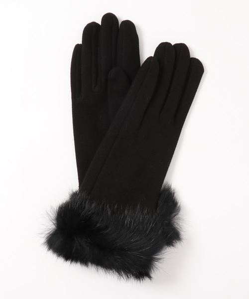 Sergio De Rosa（セルジオデローザ）の「【SERGIO DE ROSA / セルジオデローザ】rabbit fur glove（手袋・レディース・チャコールグレー/ブラック/ネイビー・FREE）」の13枚目の写真