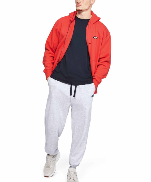 UNDER ARMOUR(アンダーアーマー)の「UA オリジネイト フリース フルジップ(トレーニング/パーカー/MEN)(パーカー・メンズ・レッド系その他/ライトグレー/ブラック×ブラック/カーキ・SM/MD/XXL/XL/LG)」の7枚目の写真