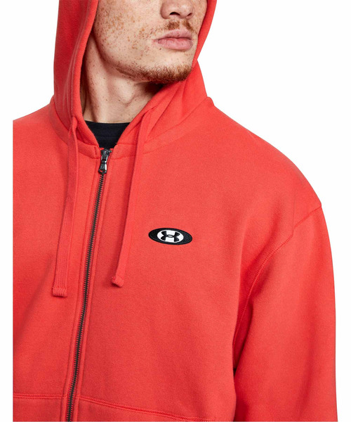 UNDER ARMOUR(アンダーアーマー)の「UA オリジネイト フリース フルジップ(トレーニング/パーカー/MEN)(パーカー・メンズ・レッド系その他/ライトグレー/ブラック×ブラック/カーキ・SM/MD/XXL/XL/LG)」の13枚目の写真