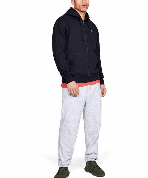 UNDER ARMOUR(アンダーアーマー)の「UA オリジネイト フリース フルジップ(トレーニング/パーカー/MEN)(パーカー・メンズ・レッド系その他/ライトグレー/ブラック×ブラック/カーキ・SM/MD/XXL/XL/LG)」の11枚目の写真