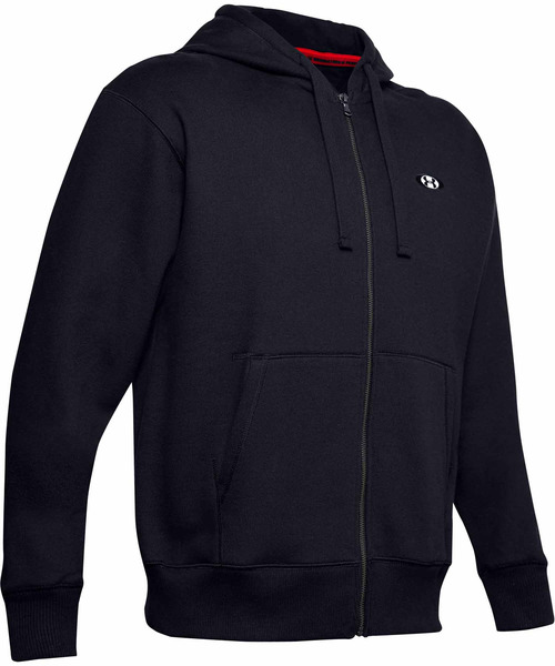 UNDER ARMOUR(アンダーアーマー)の「UA オリジネイト フリース フルジップ(トレーニング/パーカー/MEN)(パーカー・メンズ・レッド系その他/ライトグレー/ブラック×ブラック/カーキ・SM/MD/XXL/XL/LG)」の8枚目の写真