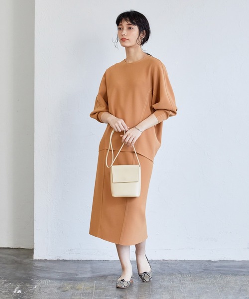 人気特価 ADAM ET ROPE'（アダムエロペ）の「ニットジョーゼット トップス
