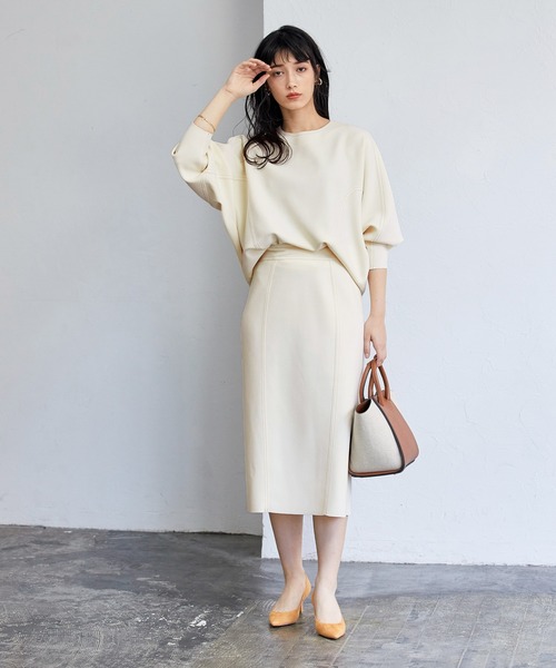 ADAM ET ROPE'（アダムエロペ）の「ニットジョーゼットボンディング