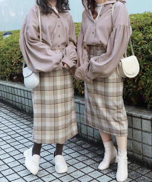 PairPair（ペアペア）の「スモークカラー袖ボリュームブラウス（シャツ/ブラウス・レディース・ライトグリーン/アイボリー/その他/モカ・FREE）」の19枚目の写真