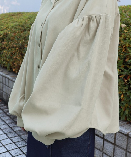 PairPair（ペアペア）の「スモークカラー袖ボリュームブラウス（シャツ/ブラウス・レディース・ライトグリーン/アイボリー/その他/モカ・FREE）」の11枚目の写真