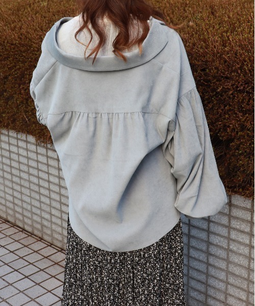 PairPair（ペアペア）の「スモークカラー袖ボリュームブラウス（シャツ/ブラウス・レディース・ライトグリーン/アイボリー/その他/モカ・FREE）」の7枚目の写真