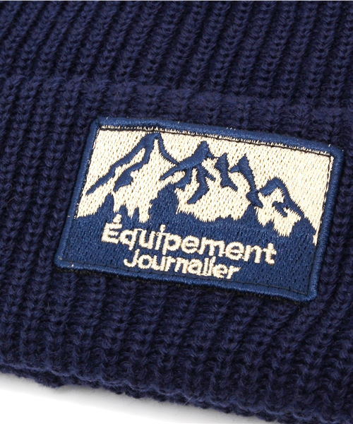 CIAOPANIC（チャオパニック）の「【Equipement Journalier】 ワッペンニットCAP（ニットキャップ/ビーニー・レディース・カーキ/ワインレッド/ブラック/グレー/ネイビー・FREE）」の8枚目の写真