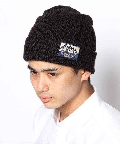 CIAOPANIC（チャオパニック）の「【Equipement Journalier】 ワッペンニットCAP（ニットキャップ/ビーニー・レディース・カーキ/ワインレッド/ブラック/グレー/ネイビー・FREE）」の11枚目の写真