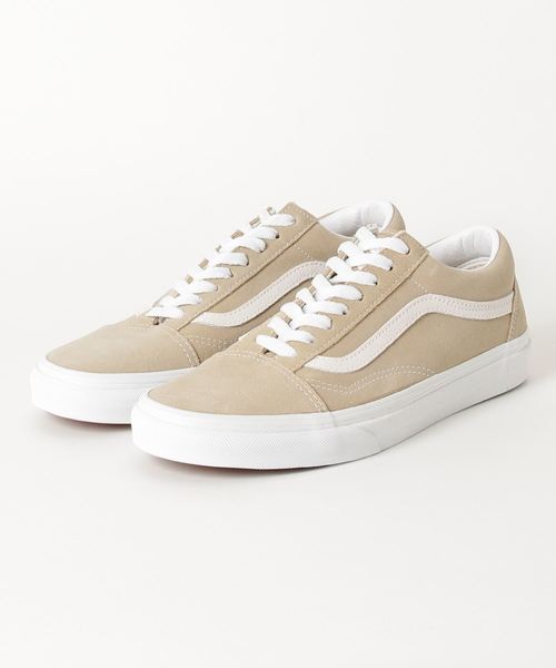 VANS（バンズ）の「VANS: OLD SKOOL (オールド スクール) スエード（スニーカー・メンズ・ベージュ/ブルー・10/11/8/9）」の2枚目の写真