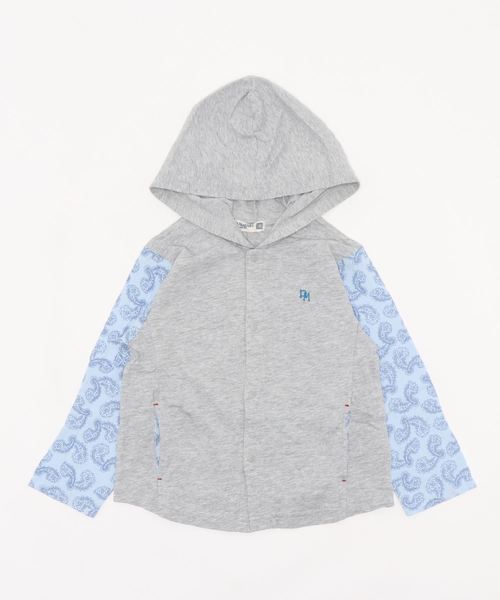 RAGMART（ラグマート）の「フードつきカーディガン（パーカー・キッズ・グレー/イエロー・130cm/100cm/120cm/110cm）」の7枚目の写真