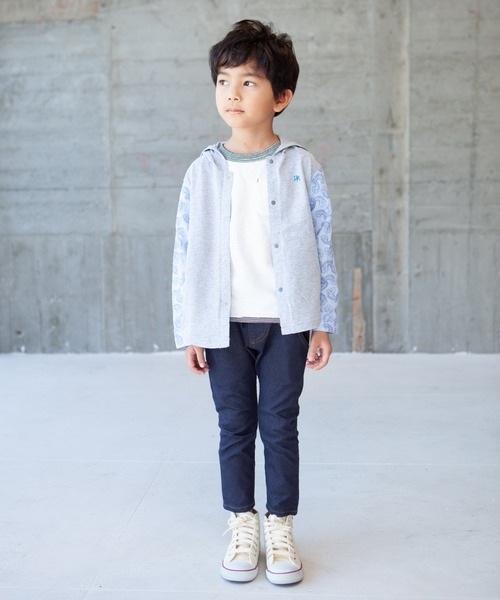 RAGMART（ラグマート）の「フードつきカーディガン（パーカー・キッズ・グレー/イエロー・130cm/100cm/120cm/110cm）」の6枚目の写真