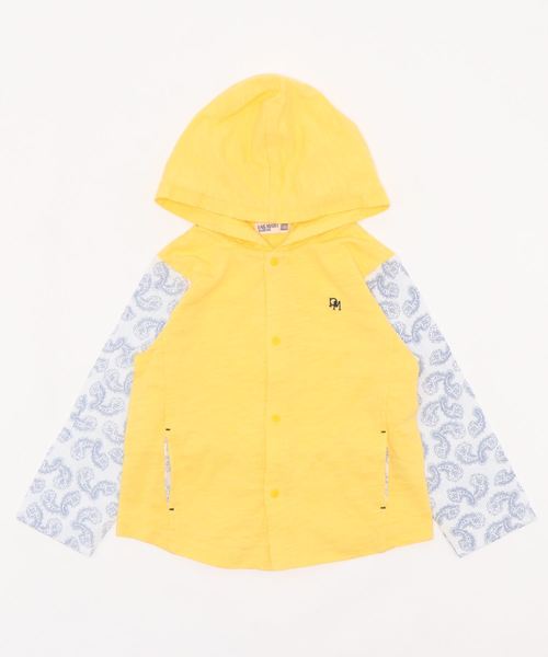 RAGMART（ラグマート）の「フードつきカーディガン（パーカー・キッズ・グレー/イエロー・130cm/100cm/120cm/110cm）」の8枚目の写真