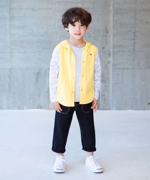 RAGMART（ラグマート）の「フードつきカーディガン（パーカー・キッズ・グレー/イエロー・130cm/100cm/120cm/110cm）」の11枚目の写真