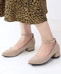 Liberty Doll / チャンキーヒール ストラップ ポインテッドトゥ 美脚パンプス 4cm(5511)