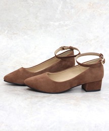 Liberty Doll / チャンキーヒール ストラップ ポインテッドトゥ 美脚パンプス 4cm(5511)