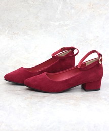 Liberty Doll / チャンキーヒール ストラップ ポインテッドトゥ 美脚パンプス 4cm(5511)